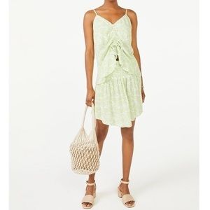 Floral Smock Waist Mini Skirt